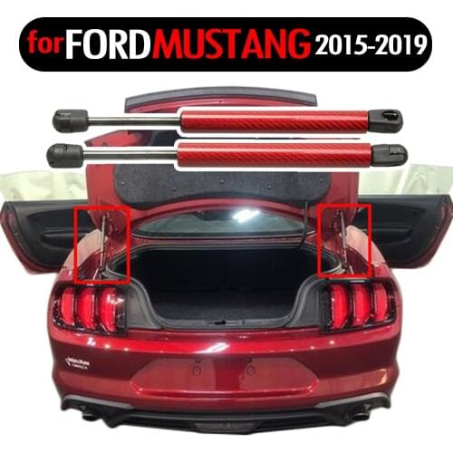 Carbon fiber Fits for Ford Mustang 2015-2019 Auto Rear Trunk Gas Spring Lift Supports boot gas Struts Rod bars Arm Shocks