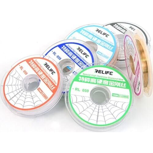 High Quality Relife Alloy Steel Molybdenum Cutting Wire LCD Display Screen Separator Repair Tools 0.03 0.04 0.05 0.1MM