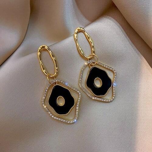 South Korea web celebrity earring geometric irregular ring earrings simple temperament pendant earrings