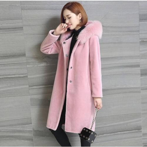 Women Coat Jacket Faux Fur Coat Cardigan Reversible Outerwear Autumn Winter Hooded Long Trench Coat casaco feminino Plus Size