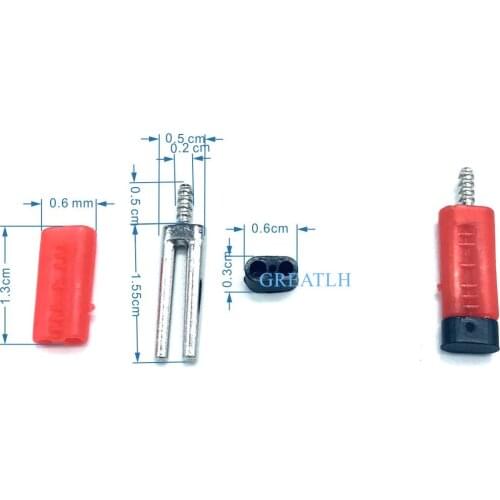 1000 Sets Dental Master Twin Double II pins & Plastic Sleeves 21mm