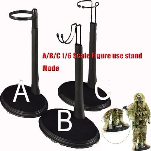 3pcs U Type B Stand/A Stand/C Stand 3 Styles with Names toys Plate Base military for 1/6 12 Inch Hot Toys Action Figure Body