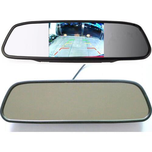 5inch HD Digital Car Mirror Monitor DC 12V car Monitor 5" HD 800*480 Color TFT LCD Car Rearview Mirror Monitor Roof