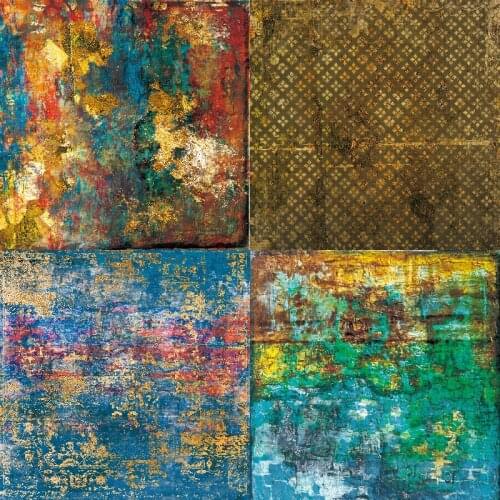 24Sheet Junk Journal Photo Album Retro Elements Background Decorative Paper Travel Diary Material Decorative Paper