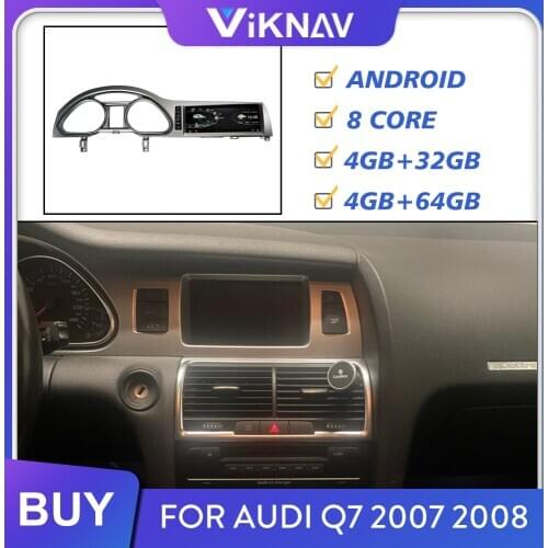 2 Din Android Car Radio for Audi Q7 2007 2008 Screen Stereo Receiver GPS Navigation Multimedia Player Auto Audio