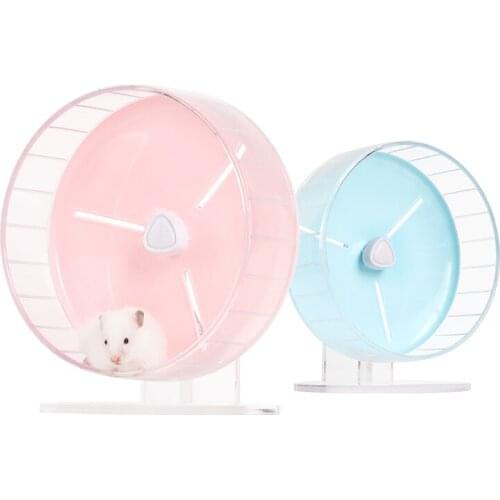 Hamster Running Wheel Hamster Toy Ultra Quiet 21cm Large Size Golden Bear Running Wheel Ultra-stable Bracket Small Pet Toy