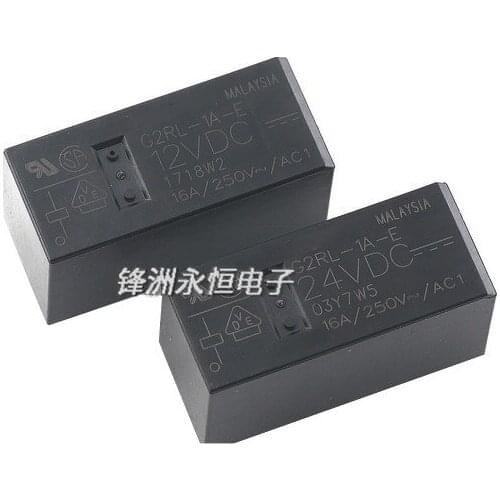 Free Shipping 10pcs/lot G2RL-1A-E-12VDC 6 feet 12v 16A stock