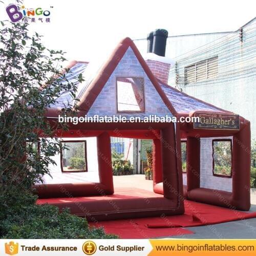 Large inflatable pub portable inflatable bar tent inflatable irish pub for sale with free fan N blower bar toys for children