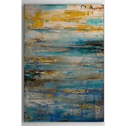 One Piece Abstract Canvas Art Hand Painted Oil Painting Wall Pictures for Living Rooms