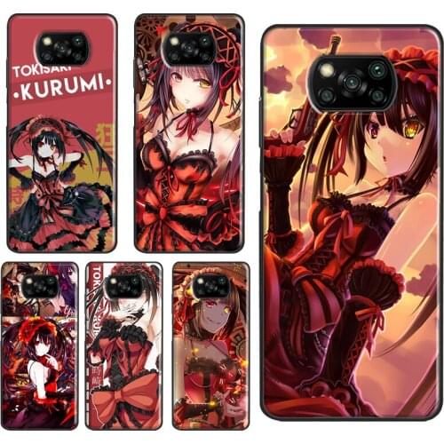 Kurumi Tokisaki Date A Live Case For Xiaomi Mi 11 Lite Note 10 Mi 11 Ultra 10T Pro Cover For POCO X3 Pro M3 F2 F1 F3