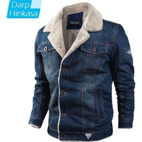 DARPHINKASA Mens Denim Jackets