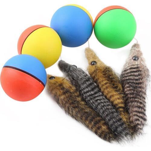 Dog Cat Toy Pet Beaver Weasel Puppy Rolling Play Random Alive New Pet Toy Jump Ball Pet Supplies