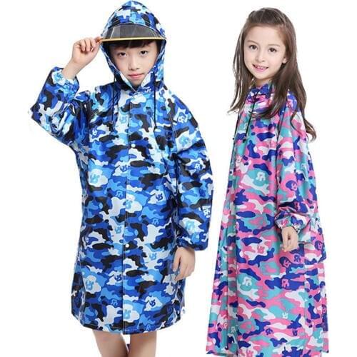 Camouflage Rain coat Kids Rain Cloak Oxford Cloth Raincoat New Arrival Poncho