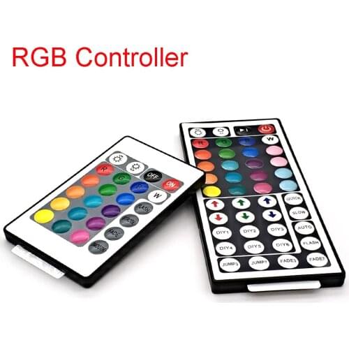 Led Controller 12V 6A 44Key MINI IR Remote RGB Led Controller for Flexible SMD3528 5050 5630 2835 RGB LED SMD Strip Lights