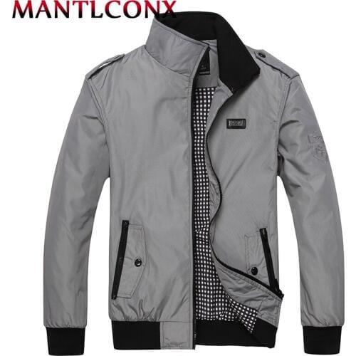 MANTLCONX 2020 New Jacket Men Hot Sale Quality Autumn Spring Outwear Mens Coats Casual Windbreak Jackets Men Plus Size 4XL