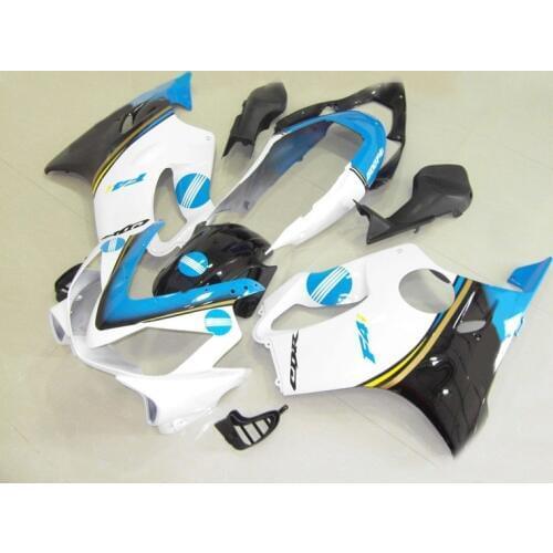 Injection mold ABS plastic fairing kit for CBR600 F4I 04 05 06 07 white blue black fairings set 2004-2007 CBR600 F4I