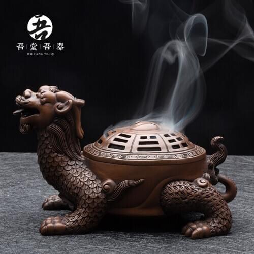 My unit copper gossip aromatherapy furnace dragon turtle home large ta smoked incense burner home furnishing articles
