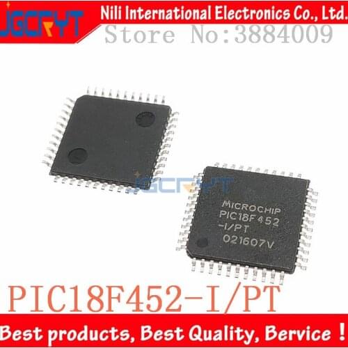 1 unids/lote PIC18F452 PIC18F452-I/PT QFP44 Micro controller