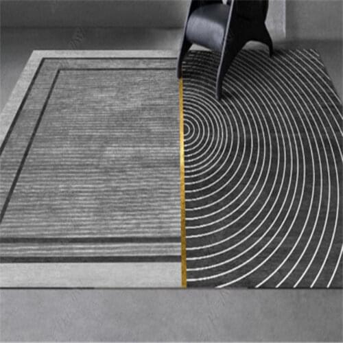Modern Minimalist Geometric Carpet For Living Bedroom Bedside Yellow Grey White Rug Sofa Table Study Carpet Hallway Runner Rug
