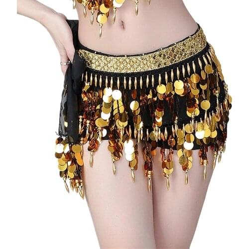 Coins Decorate Belly Dance Hip Scarf Bellydance Belt For Women Oriental Costume Accessories
