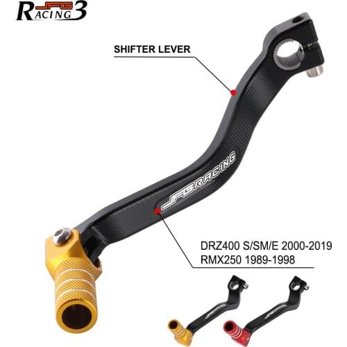 Motorcycle CNC Aluminum Folding Shifter Shift Pedal Lever For SUZUKI DRZ400 S/SM-E DRZ 400S 2000-2019 RMX250 250 1989-1998