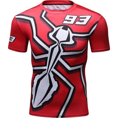 Men Digital Sublimation Printed Short Sleeve Casual Breathable Trainning Wears Gym Shor Sleeve