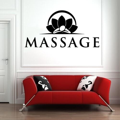 Excellent Massage Wall Decals Home Decoration Accessories Living Room Yoga Vinyl Wall Sticker Spa For Meditation Room Decor Y953