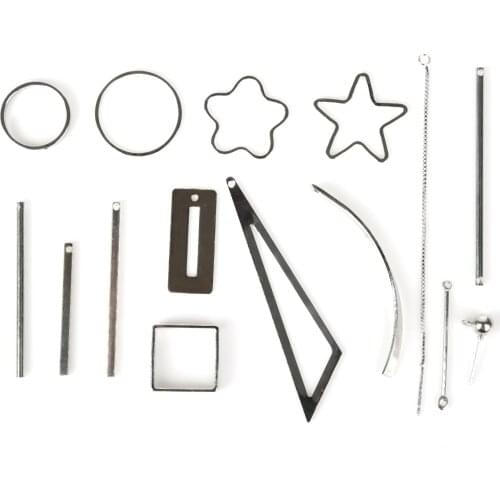 2-50pcs KC Gold/Rhodium Plated Copper and iron charm pendants Connector Clasp Hooks For DIY earrings Jewelry Findings Accessory