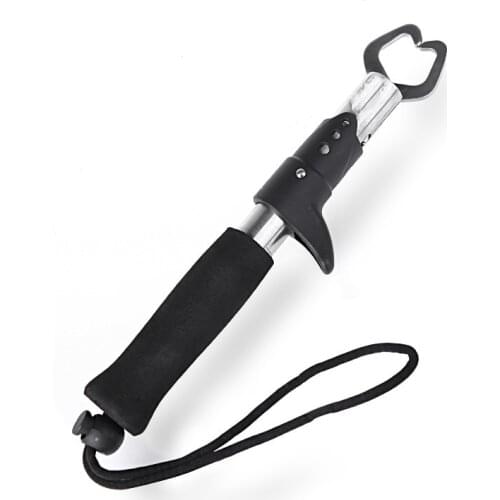Portable Stainless Steel Fishing Gripper 16cm 18cm 20cm Fish Lip Grip Grab Carp Fishing Lip Grip EVA handle Fishing Tackle Tools