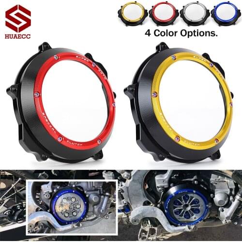 Motorcycle Transparent Clutch Case Guard for Yamaha YZ250X YZ 250 X 2016-2020 YZ250 1999-2020 Engine Clear Clutch Cover