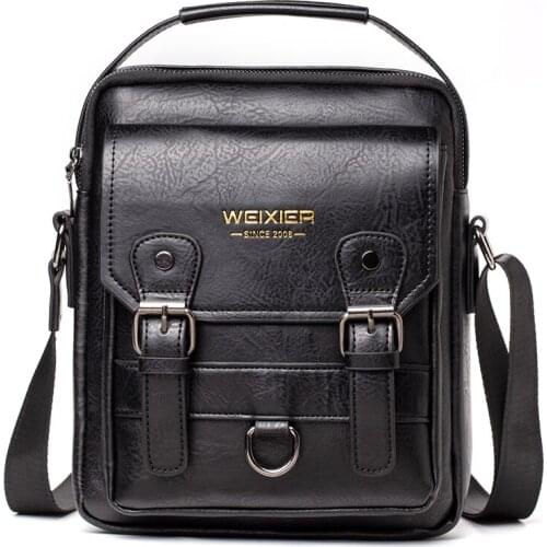 Luxury Brand Men Bag Leather Crossbody Bag Male Shoulder Bag Large Capacity Leather Messenger Bag For Man Travel Cool Handbag