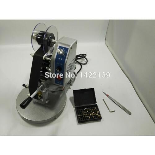Manual Hand Operated Hot Stamp Printer coding Machine date Ribbon coder 110V / 220V