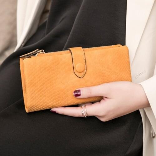 Crocodile Pattern Cute Coin Bag for Female Women Long Wallet Multi Card Folding Purse Ladies Cell Phone Pocket carteira feminina