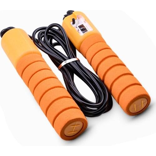 Jump Rope Electronic Counter 2.8m Adjustable Fast Speed Counting Skipping Rope Jumping Wire Workout Equipments Sponge handle
