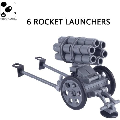 WW2 Military German Building Blocks Rocket Artillery Soldier Figures Parts Cannon Weapons Army Accessories Toys for Children