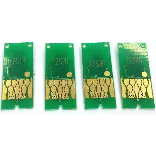 T1281-T1284 Ink Auto Reset Chip 1281R 4 Colour Inkjet Printer Refill Ink Cartridge Sx235w Sx420w S22 Sx125 Sx440w Sx430w