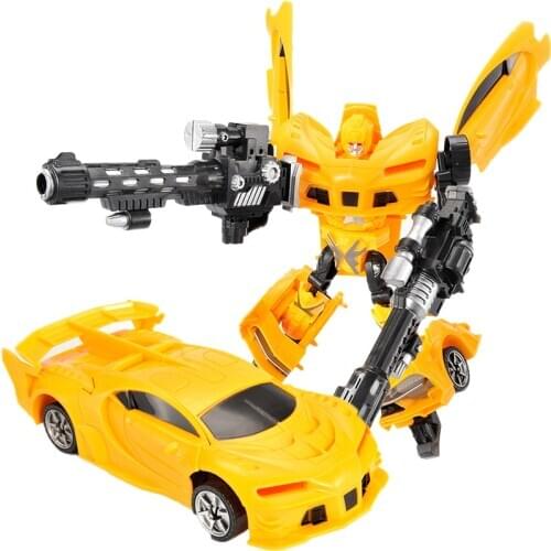 Transformation Robot Sports Car Kit Deformation Robot Action Figures Toy For Boy Gift Vehicle Model Kids Gift