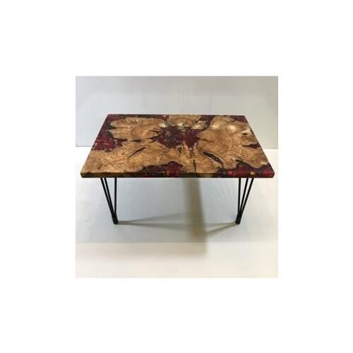 Log Wood Epoxy Medium Coffee Table