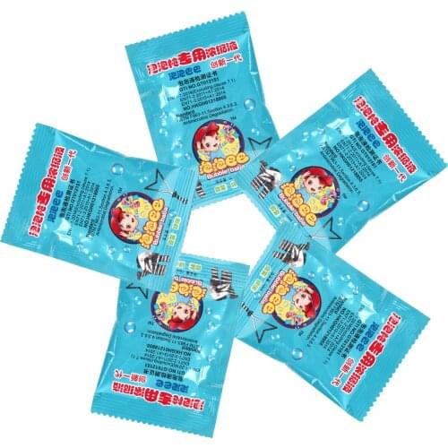 5/10/20PCS Baby Non Toxic Safe Concentrated Bubble Liquid Just Add Water Refill Liquid Funny Soap Water Bubble Maker Accessories