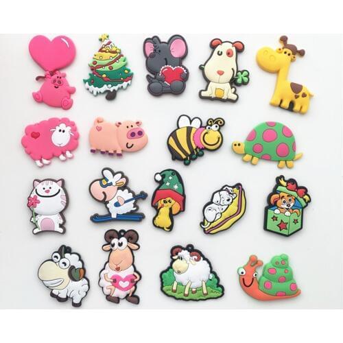Free shipping (8pcs/lot)Cute Cartoon fridge magnets whiteboard sticker Silicon Gel fridge Magnet Christmas decoration Kids gift