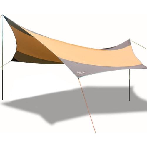 Beach Sun Shade Beach Tent UPF50+ Sun Shelter Outdoor Tent Shelter Sun Awning Gazebo Camping Tent Shade 2 Free Poles 550*560cm