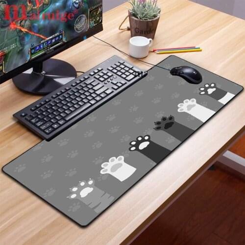 Cute Cat Paw Large Mouse Pad Is Suitable for Desk Pad, Eye Protection, Comfortable Non-slip Game Player Pad Rubber High Quality
