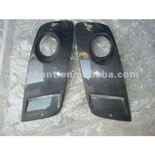 Carbon Fiber Type-2 Style Fog Lamp Covers Fit For Golf MK5 G*T*I Front Bumper