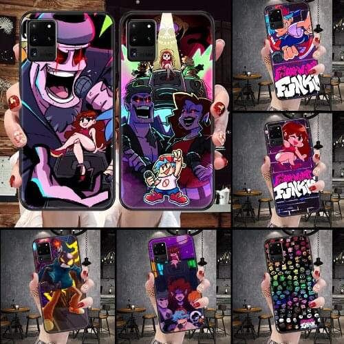 Friday Night Funkin Game Phone case For Samsung Galaxy Note 4 8 9 10 20 S8 S9 S10 S10E S20 Plus UITRA Ultra black painting Etui