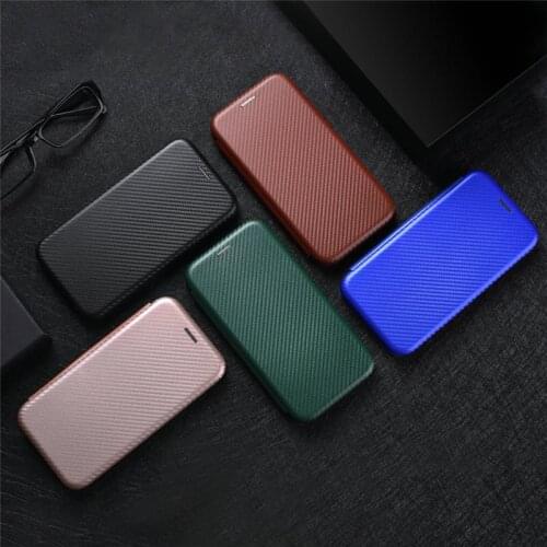 Zenfone 8 ZS590KS Case Flip Leather Book Carbon Fiber Cover TPU Bumper For Asus Zenfone8 ZS590 Wallet CASE Fundas