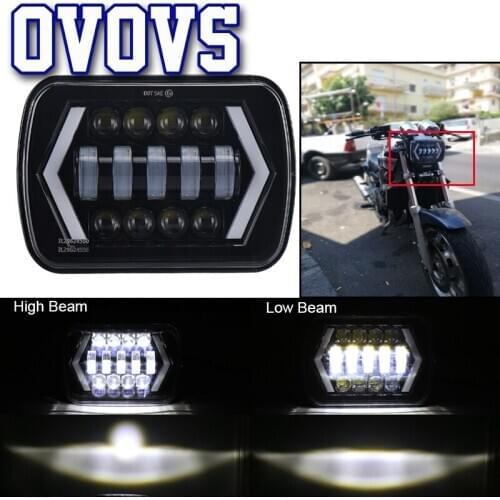 5x7 Inch Projector White DRL Yellow Turn Signal Sealed Beam Headlight For Yamaha-FZX 750