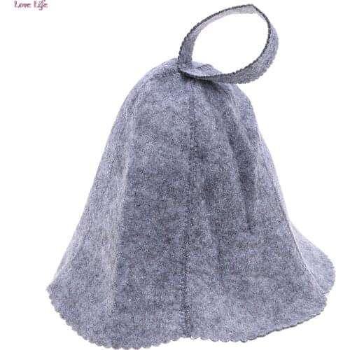 Felt Head Protection Bath Anti Heat Russian Style Shower Cap Sauna Hat Free Size 1pcs
