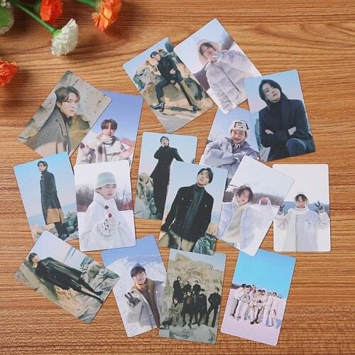 South Korean Groups Kpop Bangtan Boys Lomo Card Winter Package New Album Box Small Card Set All Styles Collective HD Photocard