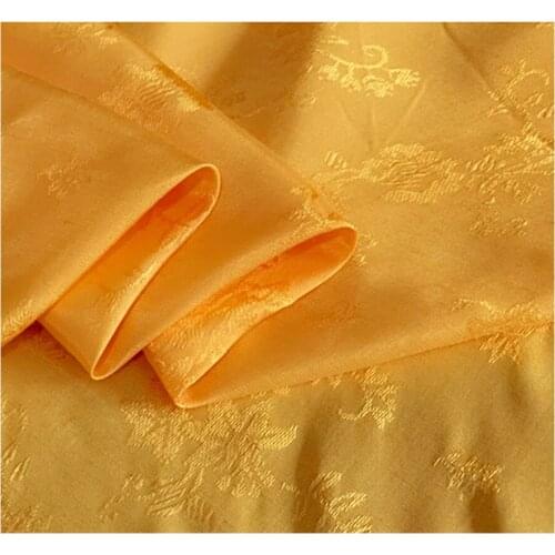 Hanfu Horse-Face Skirt Fabric Woven Gold Flower Yarn-Dyed Jacquard Fabric Gold And Silver Silk Satin Fabri B18