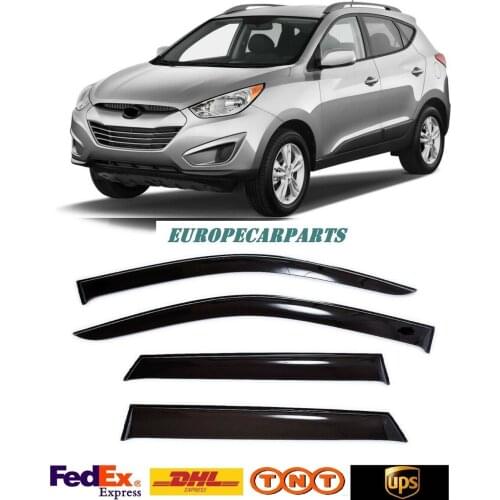 For Hyundai ix35 2009-2015 Window Visors Side Sun Rain Guard Vent Deflectors 4 pieces